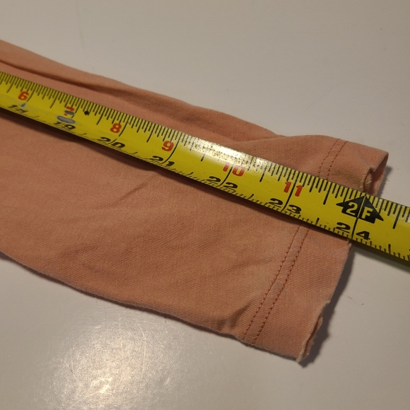 Cotton Citizen Crew Neck Long Sleeve Tee Medium Supima Cotton Peach - Picture 6 of 10